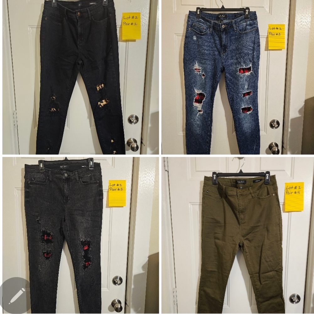 Women's Judy Blue Size 13.  Lot Of 4 Pairs. Lot Cannot Be Split. Price Firm!